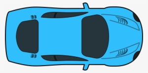 Blue Car Clipart Colored - Car Png Clipart Top View