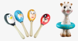 We Have Carefully Selected Our Toys For Your Little - Vilac 21 Cm Animals Maracas In A Display (12-piece)