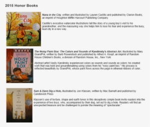 2015 Honor Books - Nana In The City