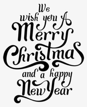 Merry Christmas Happy New Year Wall Art - Merry Christmas And Happy New Year Png