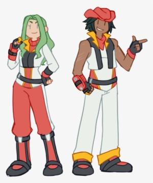 Some Wendy And Sven Redesigns From Pokemon Ranger Shadows - Pokemon Ranger Shadows Of Almia Fanart