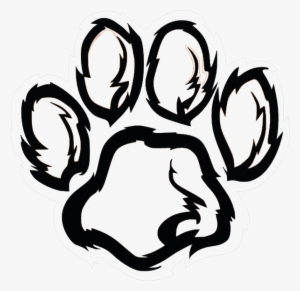 Clipart Tiger Paw Print - Wildcat Paw Print Png