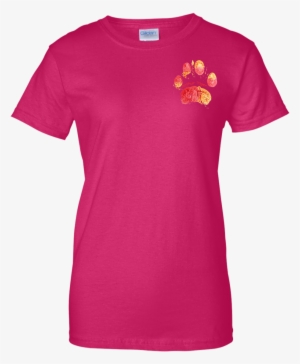 Arthur Tiger Paw Print Ladies Custom 100% Cotton T-shirt