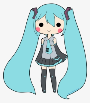 Hatsune Miku Clipart Simple - Clip Art