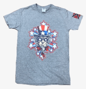 Star Struck Uncle Sam Confederate Flag T-shirt - T-shirt