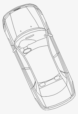 Car Top View Drawing At Getdrawings - Computer-aided Design
