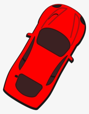 Red Car - Car Birds Eye Clipart