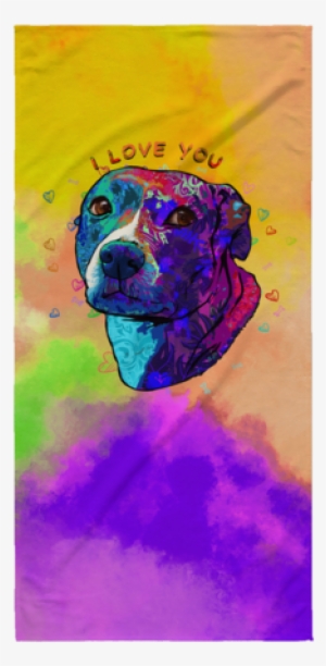 American Staffordshire Terrier Beach Towel