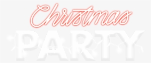 Transparent Christmas Party Logo