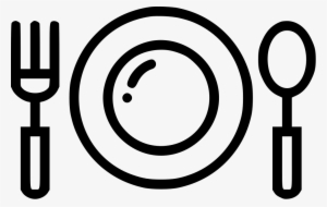 Dinner Plate Fork Spoon Restaurant Food Eat Comments - Food Plate Icon Png