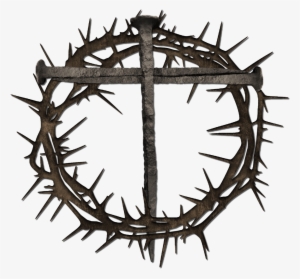 Pin By Crafty Annabelle On Easter Clip Art - Crown Of Thorns And Nail Cross