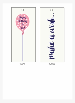 Birthday Balloon Gift Tag