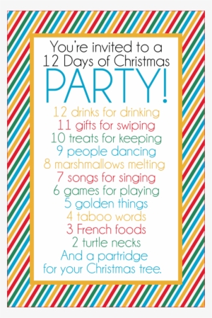 This Fun 12 Days Of Christmas Party Has It All - Funny Christmas Gift Exchange Ideas
