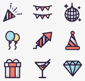 New Year Party - Icon Design Party Png