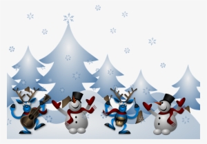 Christmas Party Night At Strathmore Hall - Snowman Deer Chirstmas Wall Calendar