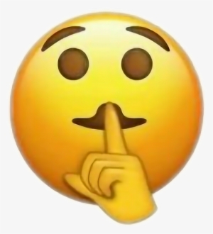 Png Freeuse Download Hush Iphoneemoji Emoji Sticker