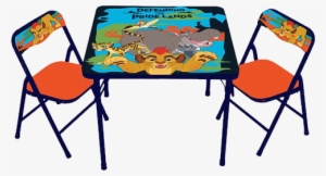 Table-chairs - Lion Guard Activity Table