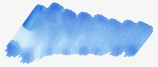 Png File Size - Brush Strokes Png Sky Blue Watercolor