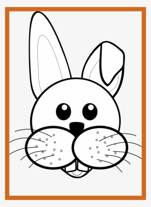 Shocking Bunny Black And White Rabbit Face Clipart - Rabbits Black And White Clipart