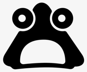 Triangular Emoticon With Shocked Face Vector - Icon