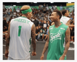 Wwe Wrestler Breezy Chris Brown Tyga - Chris Brown Basketball 2015
