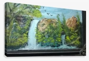 Water Fall Canvas Print - Waterfall
