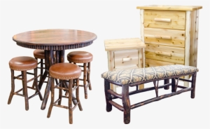 Log Furniture - Outdoor Table