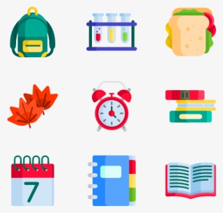 Back To School - Online E Learning Icons
