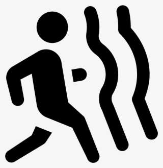 Deceleration Of Runner Icon - Icon