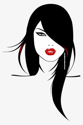 Svg Stock Beauty Vector Woman Side Face - Silueta De Rostro De Mujer