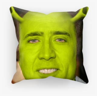 Nicolas Cage As Shrek ﻿sublimation Cushion Cover