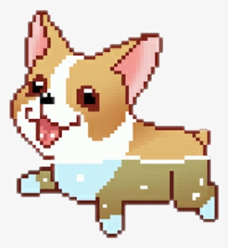 Corgi Clipart Sticker - Swimming Corgi Gif
