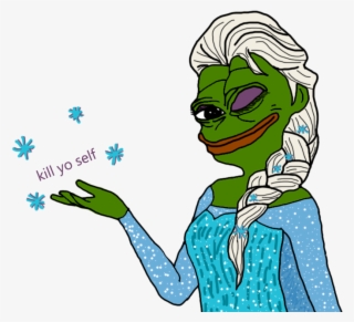 Transparent Elsa Pepe Is Telling You Your Destiny Pepe - Sjin Ttt Spray