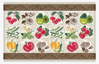 Kitchen Palette - Vintage Veggies By Dianne Annelli - Customized Wallpaper