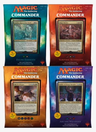 Mtg Commander 2017 Set Of 4 Decks - Nature Vengeance Magic Commander