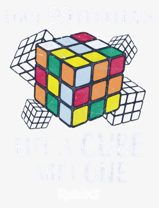 Rubiks Cube 99 Problems Men's Regular Fit T-shirt - Rubik's Cube