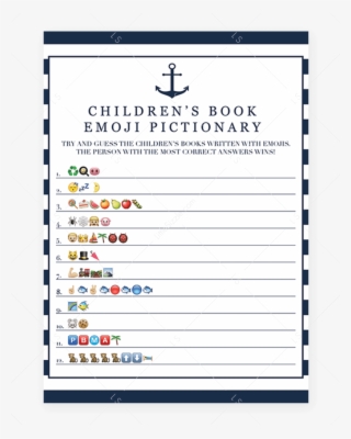 Emoji Pictionary For Boy Baby Shower Printable By Littlesizzle - Emoji Baby Shower Game Free Printable