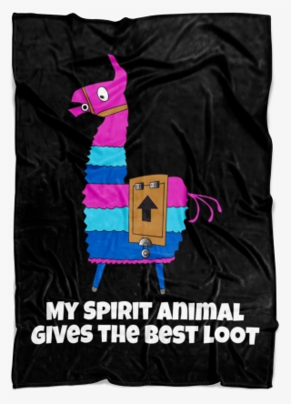 Fortnite Loot Llama Fleece Blanket