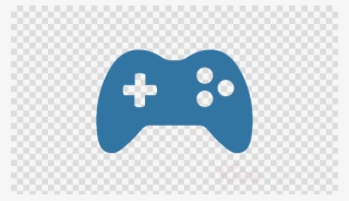 Game Controller Logo Blue Clipart Video Games Game - Gamepad Controller Png