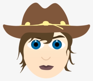 Waling Dead Emoji Carl Grimes Dailydot - Cowboy Hat