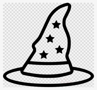 Wizard Hat Black And White Clipart Hat Clip Art - Wizard Hat Black And White