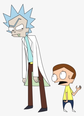 Rick And Morty - Rick And Morty A Character Wearing A Hat - 500x698 PNG ...