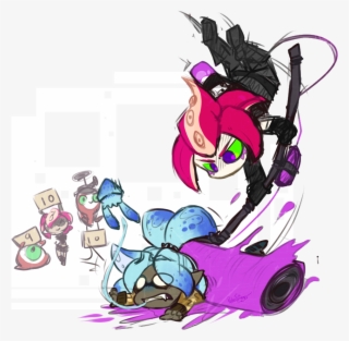 Splatoon 2 Fan Art Video Game Nintendo - Roda Rolla Da Splatoon