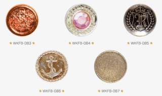 Metal Fancy Button - Lake Superior Agate