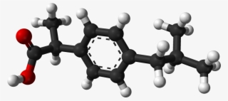 Ibuprofen 3d Balls - Amine Compounds (chemical Compounds)