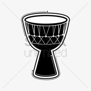 Drawn Instrument African Drum - African Drum Vector