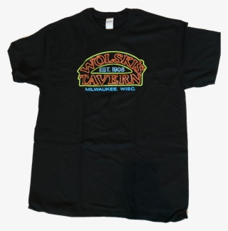 Wolskis Tavern Neon Sign Black T