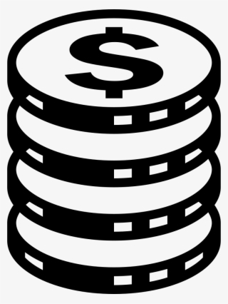 Coin Money In Stack Comments - Monedas Dibujo Blanco Y Negro