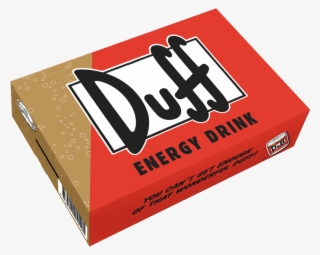 Duff Energy Drink Carton - Simpsons Duff Beer Coasters