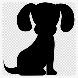Cute Dog Silhouette Clipart Bichon Frise Puppy Yorkshire - Clear Background Heart Icon Transparent